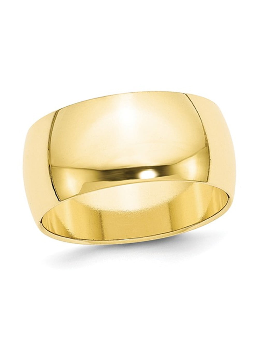 Gem And Harmony Mens 10K Yellow Gold Solid Polished 10mm