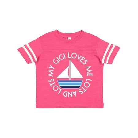 

Inktastic My Gigi Loves Me Sailboat Boys Sailing Gift Toddler Boy Girl T-Shirt