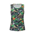 thumbnail image 4 of Haiem Dinosaur Plays Soccer Workout Tank Tops for Women, Athletic Sports Slim-Fit Tank Tops, Compression Sleeveless Dry Fit Shirts,Athletic Shirt-XX-Large, 4 of 9