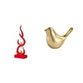 thumbnail image 1 of Escultura de fuego abstracta, estatua de resina, figura de pájaros, adorno de animal, accesorios de exhibición decorativos, detalles vívidos, líneas s, 1 of 8