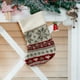 thumbnail image 5 of Medias navideñas para el árbol | Calcetines de lana de punto con forma de copo de nieve (14 x 8,5 cm) | Bolsas de regalo pequeñas y adornos para niños y decoración de chimeneas, 5 of 8