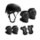 thumbnail image 4 of 7 piezas Guardias de Equipo de protección del casco para bicicletas para niños, almohadillas manuales de resistencia de impacto almohadillas de rodill Negro, 4 of 8