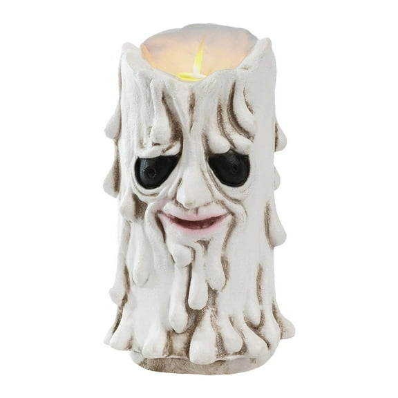 Halloween Flameless Candles Lamp Halloween Fireless Candles Candle Candles Halloween Theme Pattern Led Candle Holder Led Light Deocration (Flameless Candle)