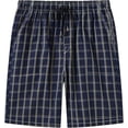 thumbnail image 5 of MoFiz Men's 3-Pack Woven Pajama Shorts 100% Cotton Plaid Sleep Lounge, 5 of 7