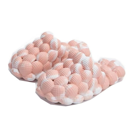 

Massage Bubble Slides Slippers for Women Men Mukinrch Funny Lychee Non-slip Spa Slippers Soft Pillow Stress Relief Slide Reflexology Sandals for Ladies slides 39-40