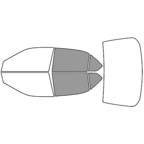 Rvinyl Window Tint Kit Compatible with Toyota Prius 2001-2003 - Back Precut Kit - 50%