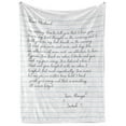 thumbnail image 1 of Love Letter Blanket for Husband, Personalized Throw Blanket, 1 of 5