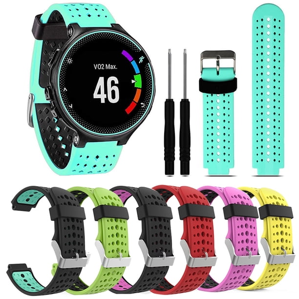 Gwong Electrónica Reemplace la correa de reloj de silicona para GAR-MIN Forerunner 220 735 Enfoque S20 S5 S6