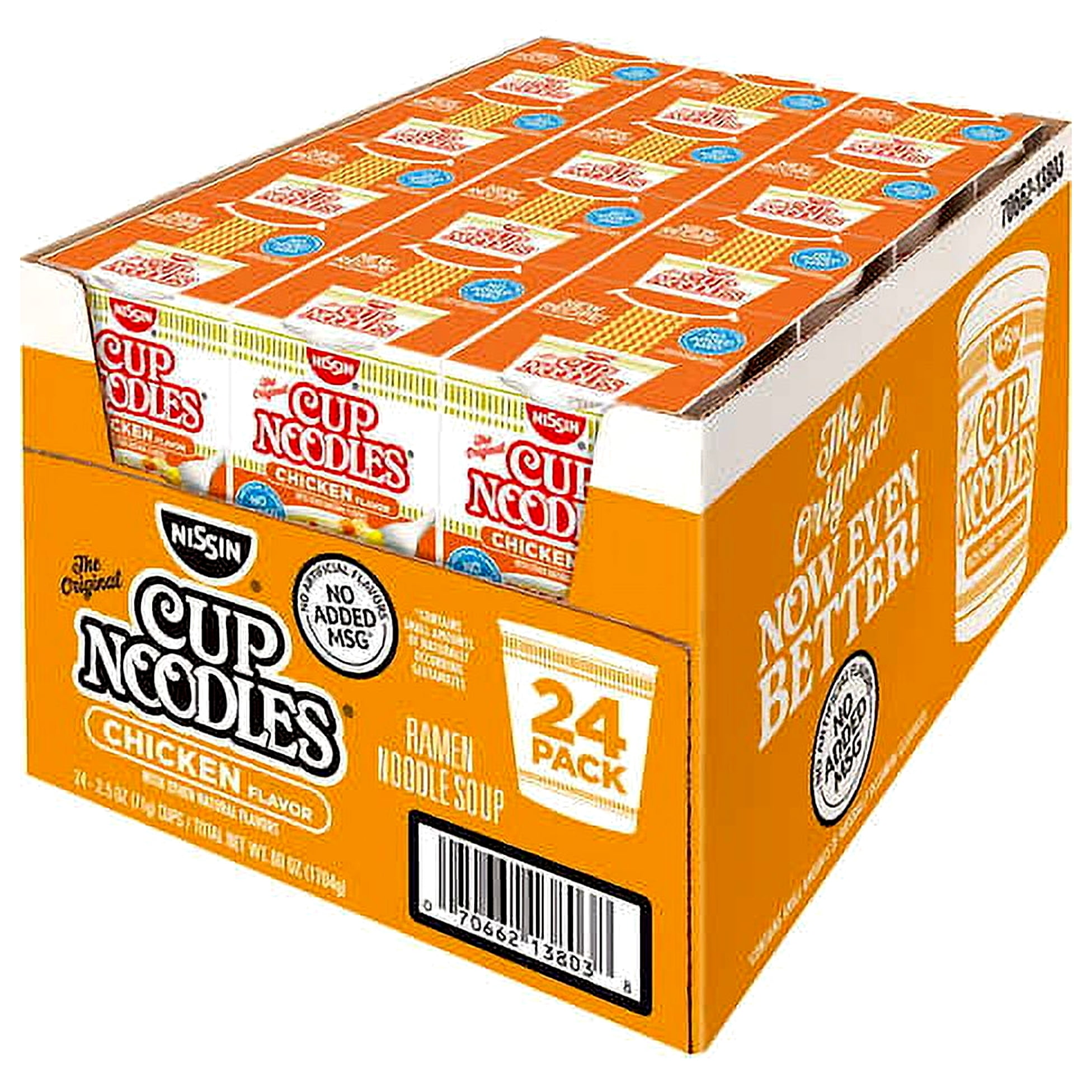 Nissin Cup Noodles, Chicken, 2.5 Oz Pack of 24