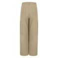 thumbnail image 3 of Dpytoraw Women Casual High Waisted Palazzo Pants Wide Leg Long Trendy Trousers With Pocket Wide Leg Casual Pants Beige L, 3 of 4
