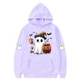 thumbnail image 3 of successthop Spooky Season Hoodie Graphic Ghost Pumpkin Toddler Girls Boys Fleece Long Sleeve Pullover Sizes 3-14, 3 of 3