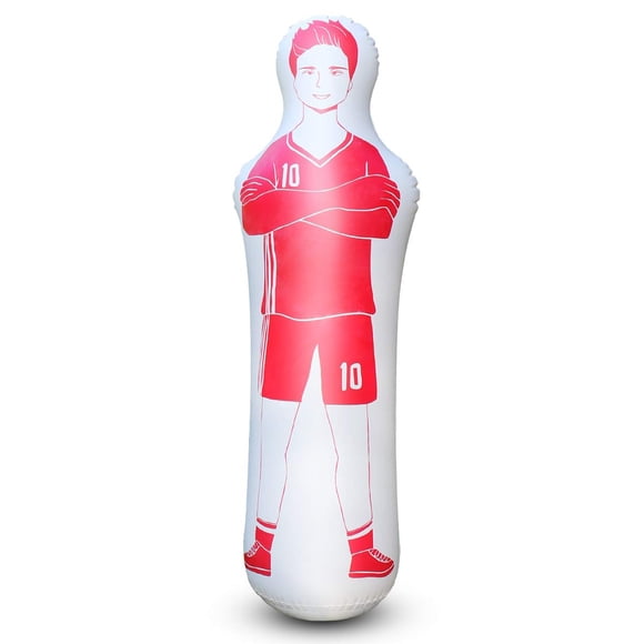 Dummies for Soccer, Inflatable Dummy, Inflatable Soccer Dummy Goalkeepr Air Mannequin Free Kick Wall Goalkeeper Defender Training for Children Adults (Red 160 cm)