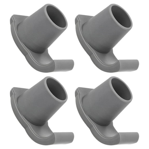 BESTONZON 4Pcs Glide Pads for Walker TPR Grey Stable Force Walker Slides Glides