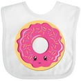 thumbnail image 3 of Inktastic Hot Pink Donut Boys or Girls Baby Bib, 3 of 4