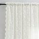 thumbnail image 5 of Cortinas blancas transparentes Panel de gasa transparente de 55x63 pulgadas para la sala de estar, la ventana del dormitorio, la puerta corrediza de vidrio, rayas modernas, bordadas, cortinas de, 5 of 7