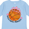 thumbnail image 4 of Inktastic Basketball Princess Tiara Girls Long Sleeve Toddler T-Shirt, 4 of 5