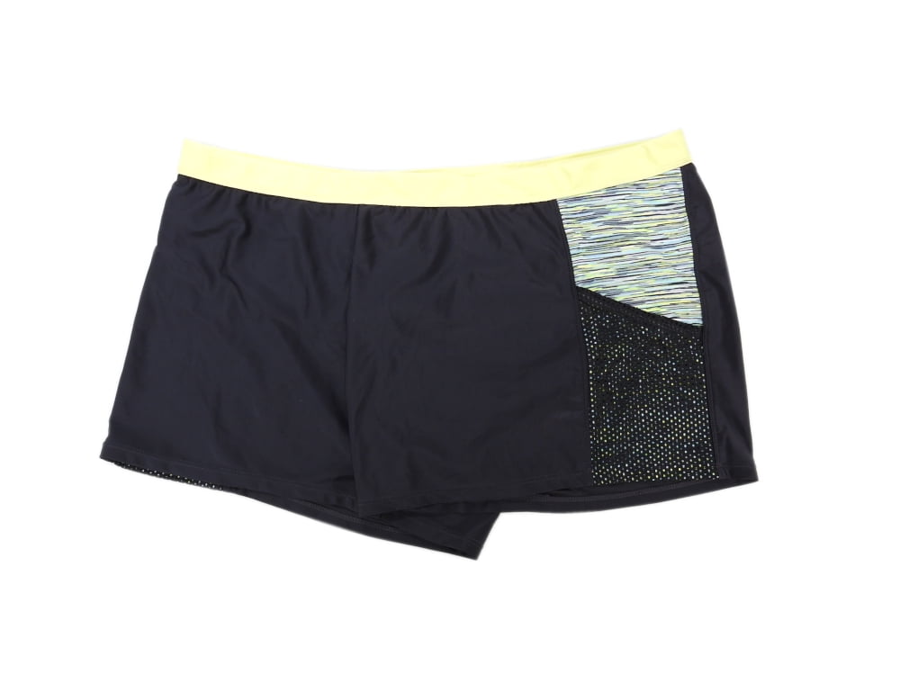 womens yellow swim shorts