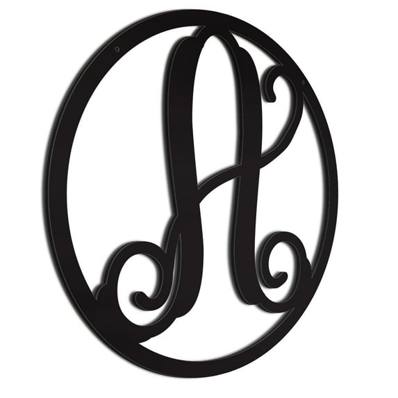 Personalized Letter Décor| Wall Hanger | Monogrammed Sign | Birthday Gift | Black 22