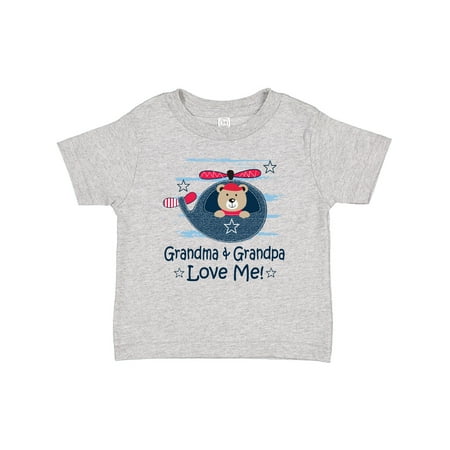

Inktastic Grandma and Grandpa Love Me Boys Gift Baby Boy or Baby Girl T-Shirt