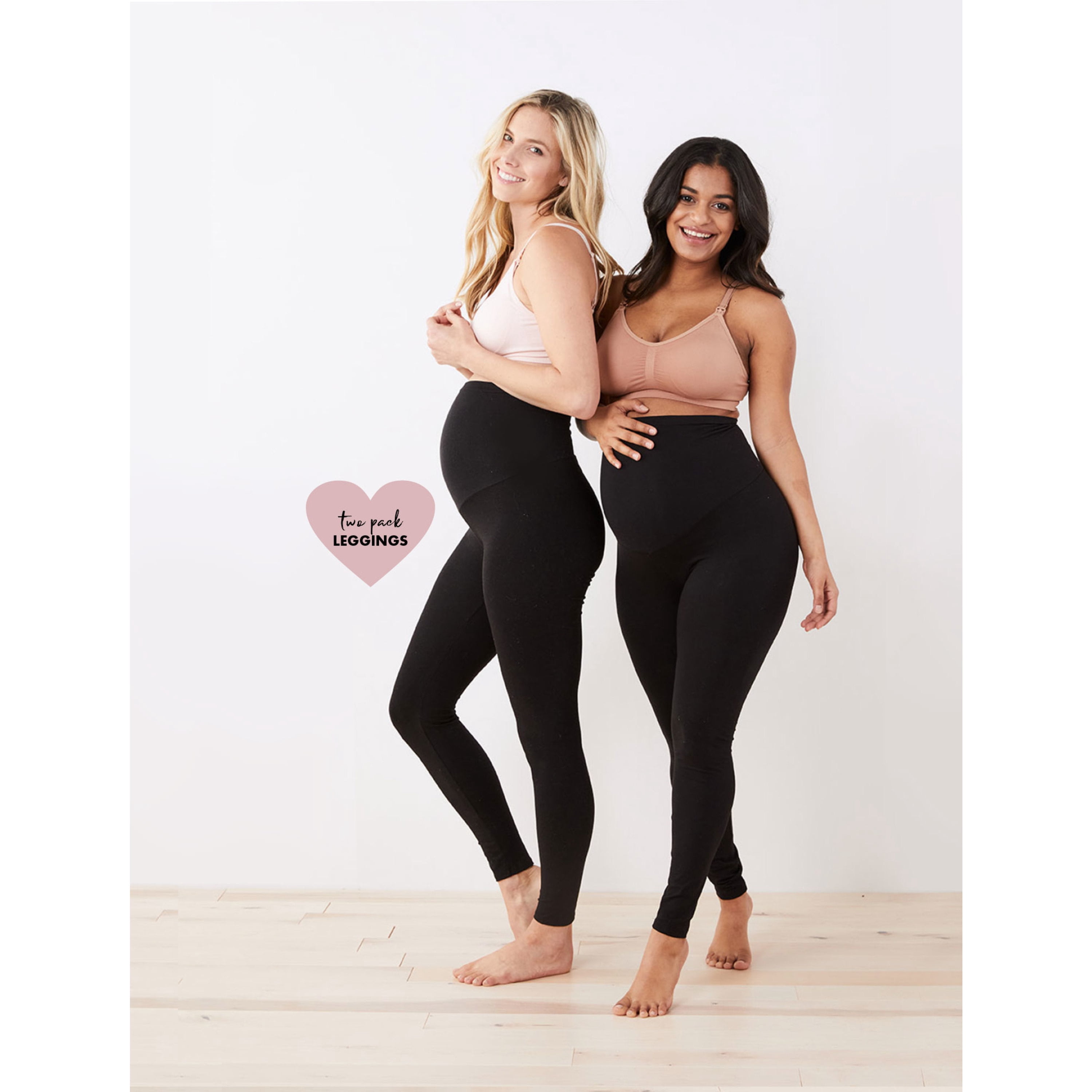 Pack Basic Maternity Leggings - Walmart 