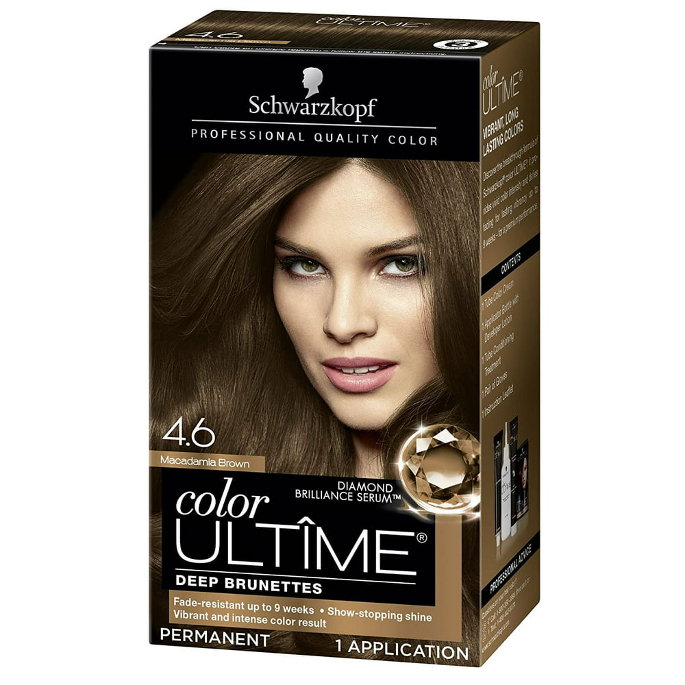 Schwarzkopf Color Ultime Hair Color Cream, 4.6 Macadamia Brown