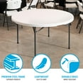 thumbnail image 5 of Lifetime (15) 60 in. White Round Tables and Cart Combo - 80441, 5 of 9
