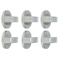 2024 6Pcs 8mm Rotate Knob Zinc Alloy Control Knob Replacement for Kitchen Range Gas Stove