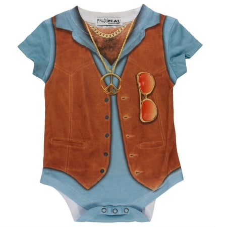 Faux Real - '70s Vest Costume Baby One Piece