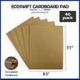 thumbnail image 3 of EcoSwift Brand Premium 8 1/2" x 11" Corrugated Cardboard Pads Inserts Filler Sheets 23 ECT, 8.5 in. x 11 in., Brown, 40-Pack, 3 of 6