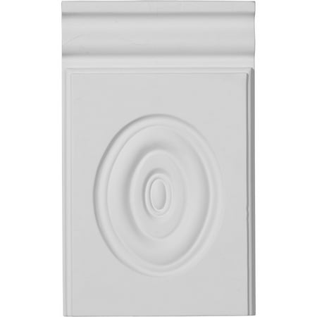 5 3/4"W x 9 3/8"H x 1"P Adonis Bullseye Plinth Block