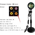 thumbnail image 3 of Sunset Light Projector Lamp - USB Sunset Projection LED Night Light with 180° Rotation - Height-Adjustable Network Red Decorative Lights, Romantic Modern Floor Light for Living Room Bedroom, 3 of 5
