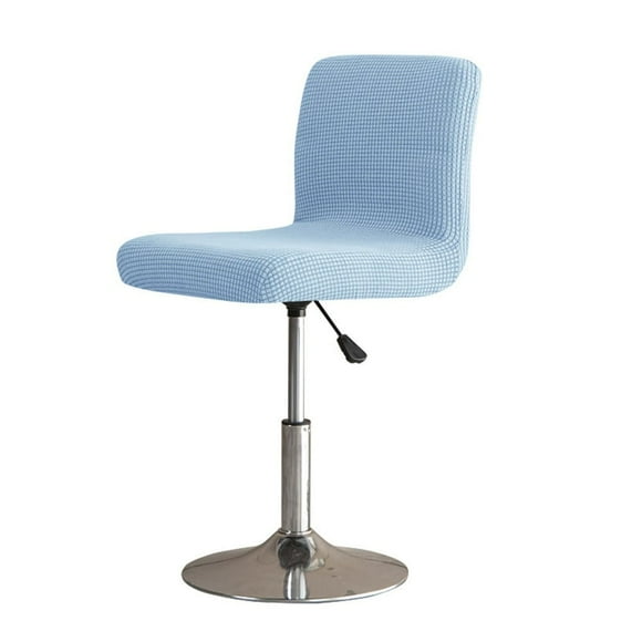 2 Pcs Bar Stool Cover Square Swivel Barstool Chair Seat Barstool Corn Grain Velvet Barstool Protector Covers for Counter Height Mid Low Back Chair Holiday, Blue