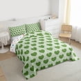 thumbnail image 3 of Homewish Boys Girls Green Love Heart 3 Pieces Queen Comforter Set,Dreamy Princess Ultra Soft Bedding Sets,Happy Valentine's Day Bedding Comforter Set Breathable,Lightweight Room Decor,Reversible, 3 of 8