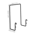 thumbnail image 3 of RUNROTOO shelving storage bracket Pegboard Rack Black Decorative Display 1Pcs, 3 of 8