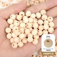 thumbnail image 3 of Remiawy 1000 PCS 10MM Wooden Beads for Crafts with Jute Twine, Natural Unfinished Round Loose Wood Beads in Bulk, Spacer Beads for DIY Garland, Macrame & Farmhouse Decor, 3 of 8