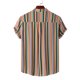 thumbnail image 4 of Camisa de verano que imprime la parte superior de la solapa de la camisa de manga corta de los hombres ocasionales Pompotops oipoqjl25321, 4 of 9