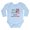 Sky Blue, variant on CafePress - Half Dutch Half American Body Suit - Long Sleeve Cotton Baby Bodysuit