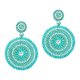 thumbnail image 3 of Pendientes colgantes bohemios Sunnimix Hecho a mano Verde, 3 of 8