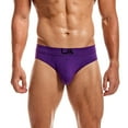 thumbnail image 4 of Sngxgn Men’s Boxer Briefs, Stretch Underwear Fit Low Rise(Purple,XXL), 4 of 5