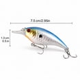 thumbnail image 3 of Bisitoy 2Pcs Fishing Lures Crankbait Minnow Deep Diver Hooks for Freshwater Bass, 3 of 4