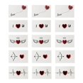 thumbnail image 1 of Heart Pattern Greeting for Festival 15Pcs Creative Blessing, 1 of 5