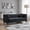 Black, variant on GDF Studio 80.7" Chesterfield Tufted Sofa with Square Arms, Crushed Velvet Upholstery, Deep Blue