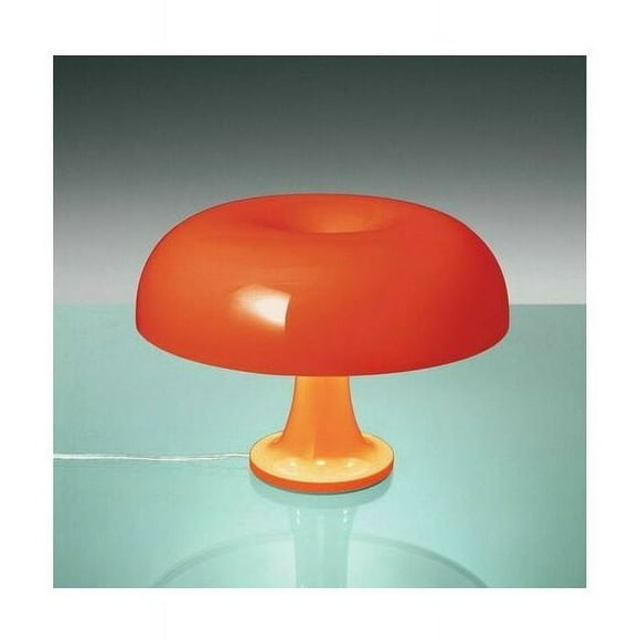 mushroom table lamp Polycarbonate table lamp, 4 free LED light sources, Orange, With light source
