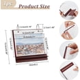 thumbnail image 2 of Desktop Photo Album Wood Tabletop Flip Calendar Style Photo Frame Stand Up Scrapbook Album Photo Frame 24 Photo Display (Suitable for 5.7 inch Photos), 2 of 5