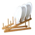 thumbnail image 2 of Escurreplatos de Bambú, Soporte para Tazas, Tabla de Cortar, Platillos, Escurridor de Platos, Accesorios de Cocina de Madera, Soporte para Tapa de Olla, 2 of 5