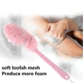 thumbnail image 3 of Cepillo de ducha con esponja de baño de mango largo, esponja de malla de nailon suave, cepillo de baño corporal para mujeres y hombres, cepillo de ducha para baño, 3 of 5