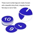 thumbnail image 4 of Unique Bargains Plastic Number Tag, 1-10 Digital Tags, Acrylic Engraved, Blue, 10 Pack, 4 of 5