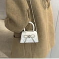 thumbnail image 2 of LHSHIDU Crossbody Bag for Women Girls Cute Candy-Colored Tote with Patent Leather Glitter Shoulder Bag Small Square Bag, 2 of 7