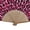 1pc Pink Leopard with Pouch, variant on 1pc Hand Fan Wild Leopard Foldable 23cm 9inch Bamboo Rid Fan with Slender Cotton Pouch