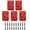 Red, variant on Wall Mounted Drill Holders Set Of 5 For 18V Cordless Tool Practical ABS Brackets With Secure Storage Space Saving Design